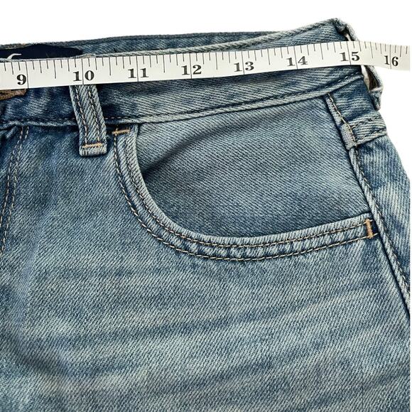 Hollister Womens Skirt Size 29 Ultra High Rise Denim Distressed Light Wash Skirt - Picture 10 of 11